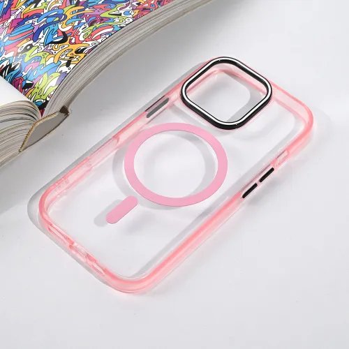 Futrola - maska Magsafe Color Pop za iPhone 16 Pro 6.3 roze.
