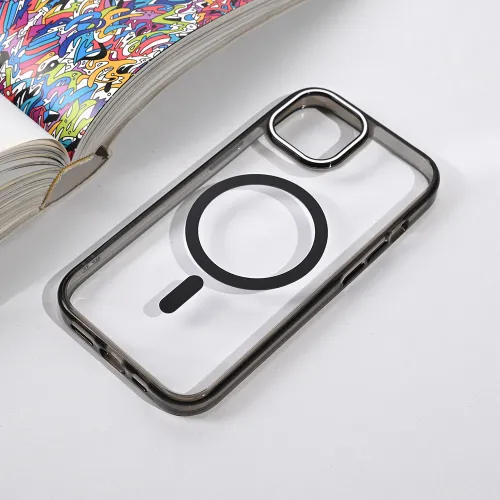 Futrola - maska Magsafe Color Pop za iPhone 15 6.1 crna.