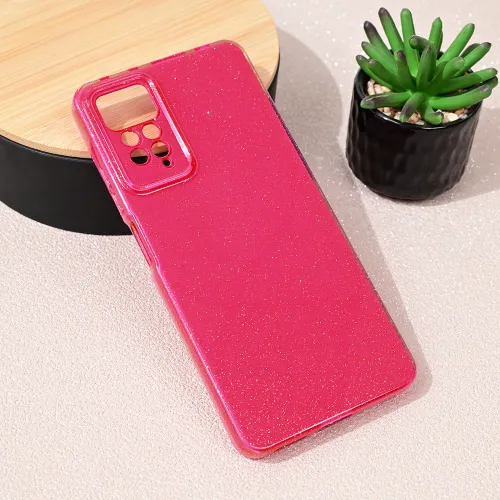Futrola - maska Sparkle Dust za Xiaomi Xiaomi Redmi 11 Pro 4G/5G/Note 12 Pro 4G tamno pink.