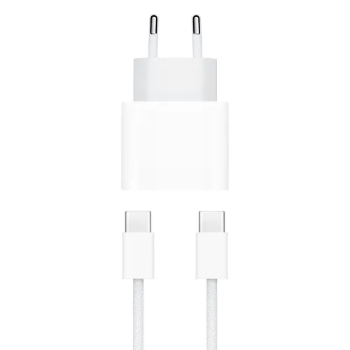 Kucni punjac za iPhone 15/16 PD Fast charger 35W Type C na Type C beli HQ (MS).