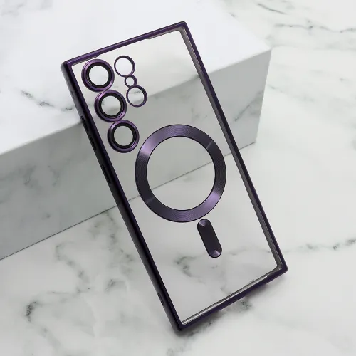 Futrola - maska CAMERA PROTECT MagSafe za Samsung Galaxy S23 Ultra 5G ljubicasta (MS).