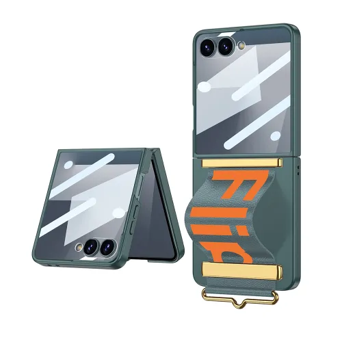 Futrola - maska STRAP CASE za Samsung F751B Galaxy Z Flip 7 5G zelena (GKK case) (MS).