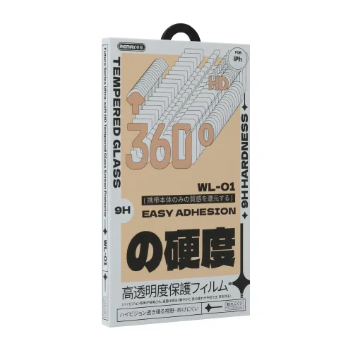 Zaštitna folija Remax 9H 360 HD WL-01 za iPhone 16 Pro Max (6.9) crna (MS).