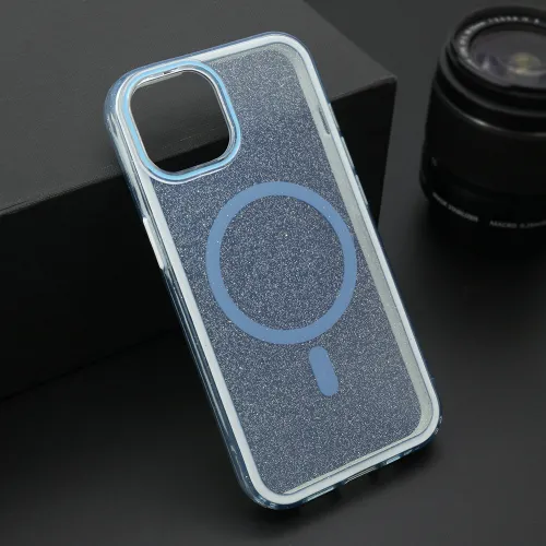 Futrola - maska CRYSTAL MagSafe za iPhone 14 (6.1) plava (MS).