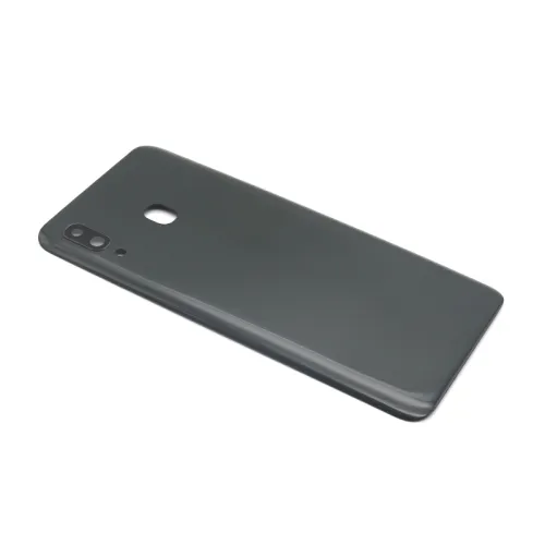 Poklopac baterije za Samsung A205F Galaxy A20 + staklo kamere black (NO LOGO) (MS).