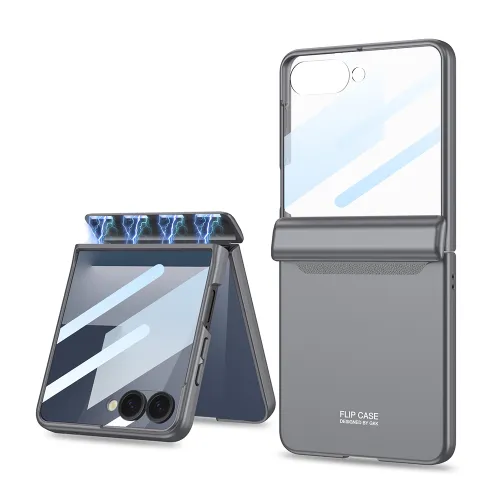 Futrola - maska SMOOTH LINE za Samsung F751B Galaxy Z Flip 7 5G srebrna (GKK case) (MS).