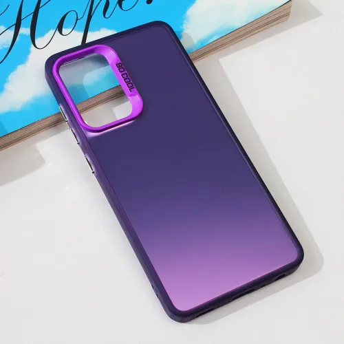 Futrola - maska Clear za Samsung A525 Galaxy A52 4G/A526 Galaxy A52 5G/A528B Galaxy A52s 5G ljubicasta.