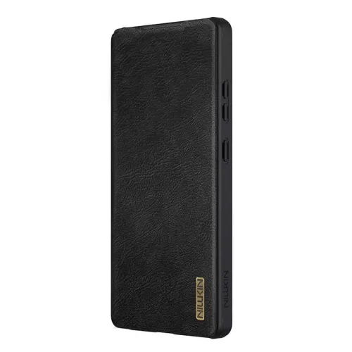 Futrola - maska Nillkin Qin Pro Leather za Samsung S938 Galaxy S25 Ultra crna.