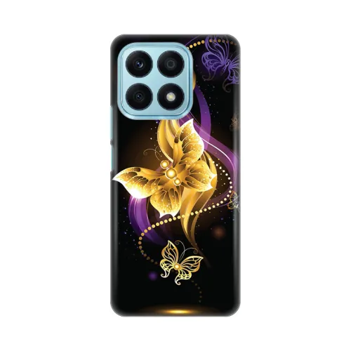 Silikonska futrola - maska print Skin za Huawei Honor X8a Golden butterfly.