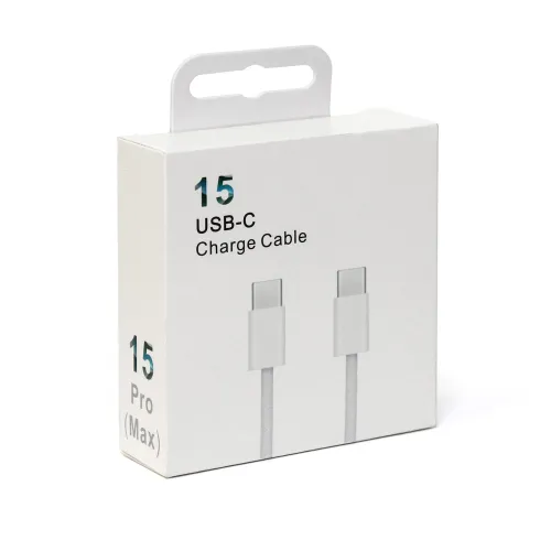 USB Data kabl iPhone 15 Type c na Type c beli 1m.