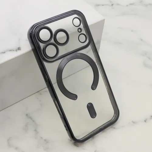 Futrola - maska CAMERA PROTECT MAGSAFE za iPhone 17 Pro (6.3) crna (MS).