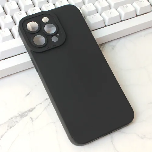 Futrola - maska Silikon Pro Camera za iPhone 15 Pro Max 6.7 crna.