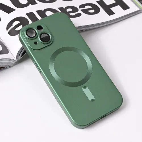 Futrola - maska Magsafe Chrome za iPhone 15 6.1 zelena.