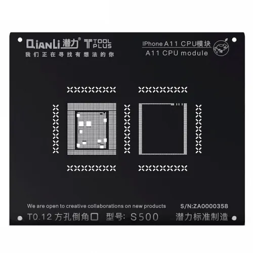 BGA sito Qianli ToolPlus 3D iBlack CPU modul za iPhone 8G A11 S500.
