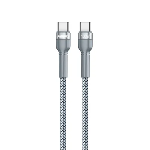 USB Data kabl Remax Fast charging 100W PD RC-172 Type C na Type C srebrni 1m.