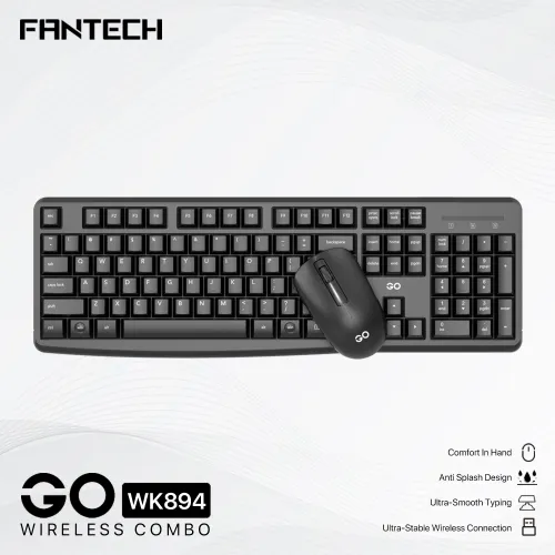 Combo mis tastatura wireless Fantech WK-894 crni.