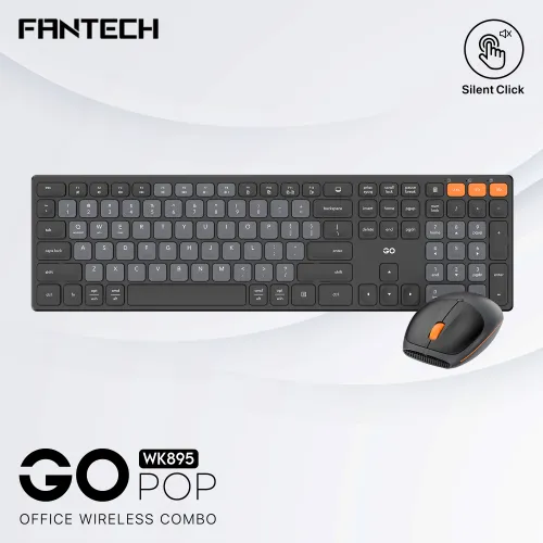 Combo mis tastatura wireless Fantech WK-895 crni.