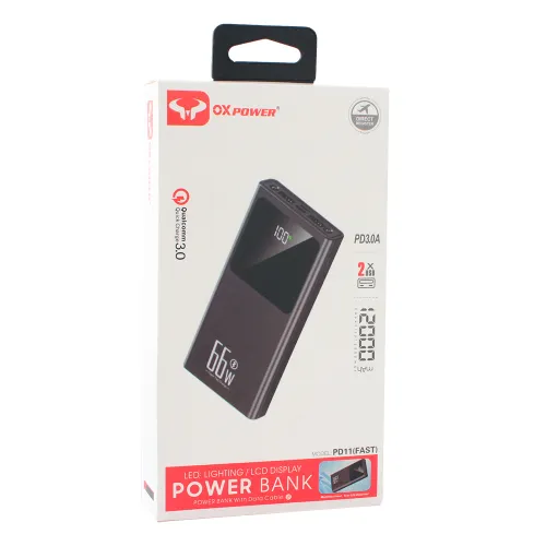 Power bank prenosiva baterija Oxpower PD11 5V 3A 12000 mAh bela.