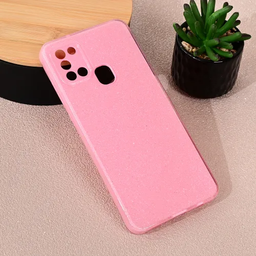 Futrola - maska Sparkle Dust za Samsung A217F Galaxy A21s roze.