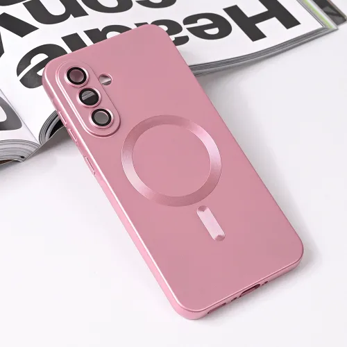 Futrola - maska Magsafe Chrome za Samsung A566 Galaxy A56 roze.