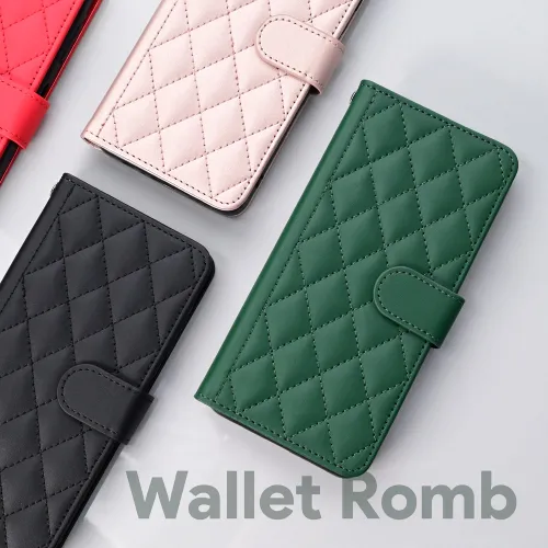 Futrola - maska Wallet Romb za Huawei Honor X6b zelena.