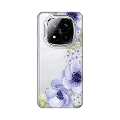 Silikonska futrola - maska print Skin za Xiaomi Redmi Note 14 Pro Plus 5G Blue Roses.