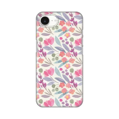 Silikonska futrola - maska print za iPhone 16e 6.1 Watercolor Flowers.