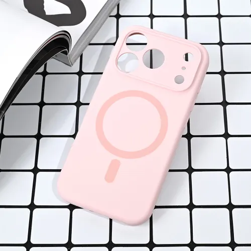 Futrola - maska Magsafe Pure color za iPhone 17 Pro 6.3 roze.