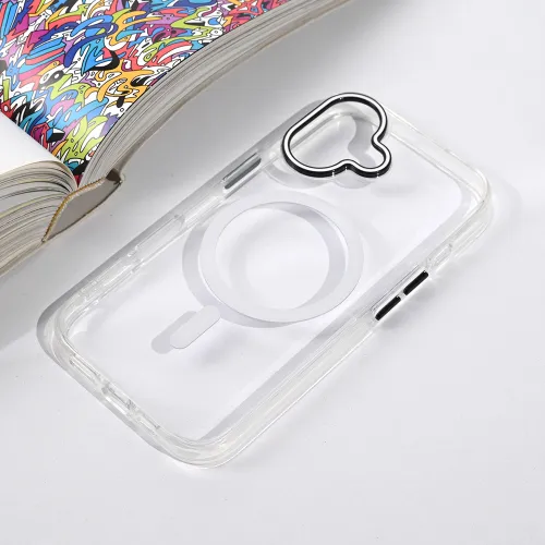 Futrola - maska Magsafe Color Pop za iPhone 17 6.3 bela.