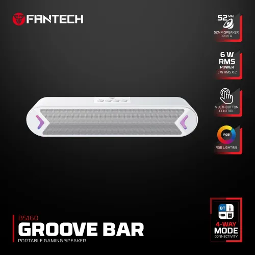 Bluetooth zvucnik Fantech BS160 GROOVE BAR beli.