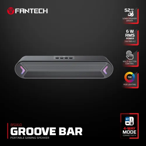 Bluetooth zvucnik Fantech BS160 GROOVE BAR crni.