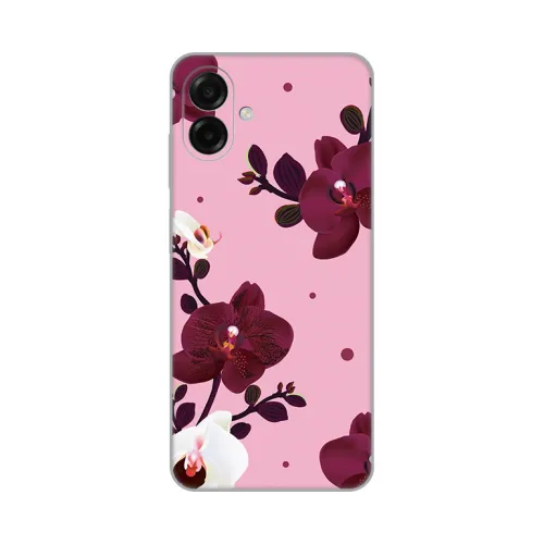 Silikonska futrola - maska print Skin za Samsung A075F Galaxy A07 Pink Orchid.