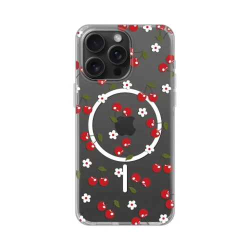 Futrola - maska print Magsafe za iPhone 15 Pro Max 6.7 Cute Cherries.