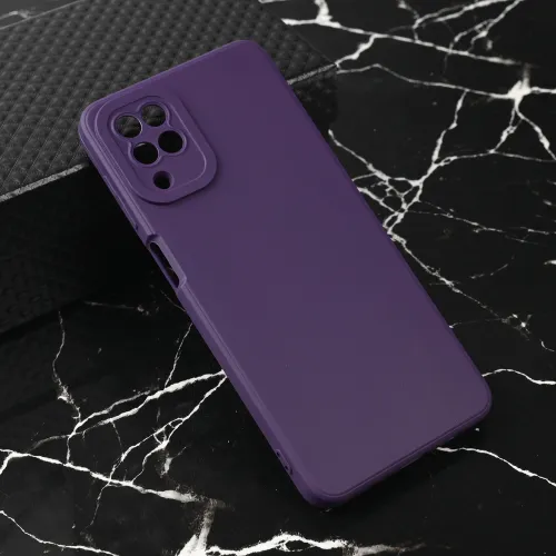 Futrola - maska Teracell Giulietta za Samsung A125F Galaxy A12 mat tamno ljubicasta.