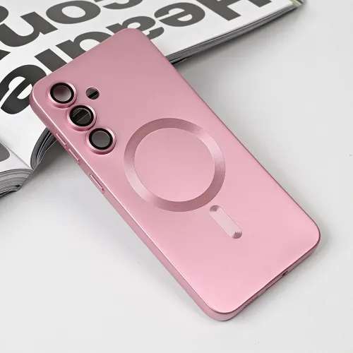 Futrola - maska Magsafe Chrome za Samsung S731B Galaxy S25 FE roze.