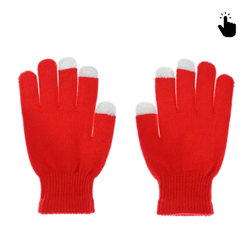 Rukavice za touchscreen RY M (22cm) crvene.