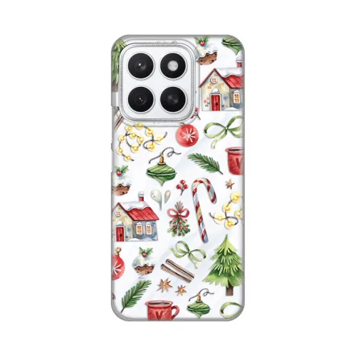 Silikonska futrola - maska print Skin za Huawei Honor X8c Winter Spirit.