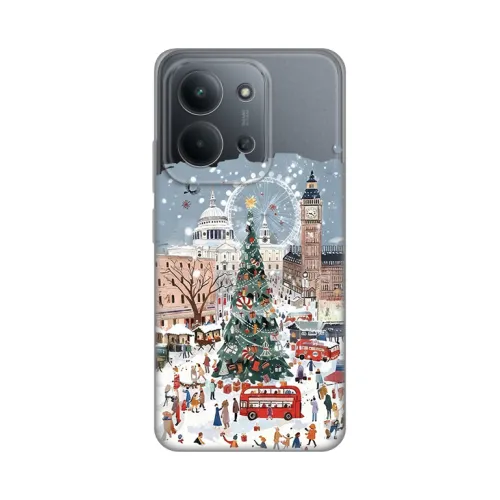 Silikonska futrola - maska print Skin za Xiaomi Redmi 15C 4G Christmas Town.