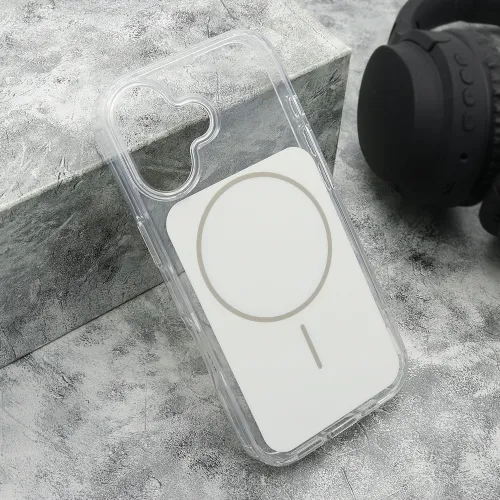 Futrola - maska AMBER SHINE MagSafe za iPhone 17 (6.3) bela (MS).