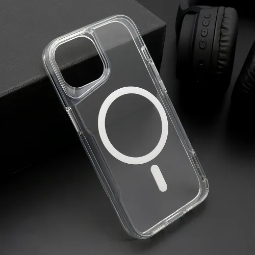 Futrola - maska AURA MagSafe za iPhone 15 (6.1) bela (MS).
