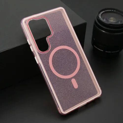 Futrola - maska CRYSTAL MagSafe za Samsung S938 Galaxy S25 Ultra 5G roze (MS).