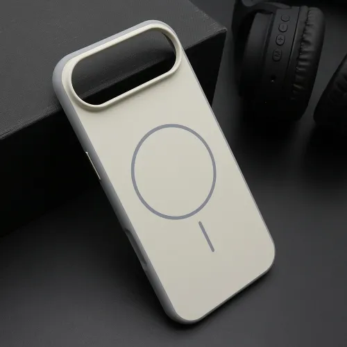 Futrola - maska CHROME MagSafe za iPhone AIR (6.6) bela (MS).