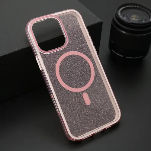 Futrola - maska CRYSTAL MagSafe za iPhone 16 Pro Max (6.9) roze (MS).