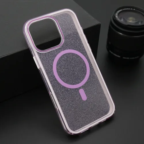 Futrola - maska CRYSTAL MagSafe za iPhone 16 Pro Max (6.9) ljubicasta (MS).