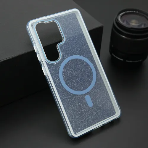 Futrola - maska CRYSTAL MagSafe za Samsung S938 Galaxy S25 Ultra 5G plava (MS).