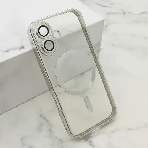 Futrola - maska CAMERA PROTECT MagSafe za iPhone 16 (6.1) srebrna (MS).