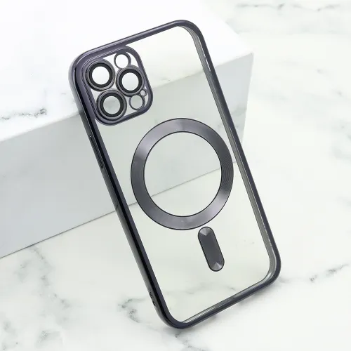 Futrola - maska CAMERA PROTECT MagSafe za iPhone 12 Pro (6.1) crna (MS).