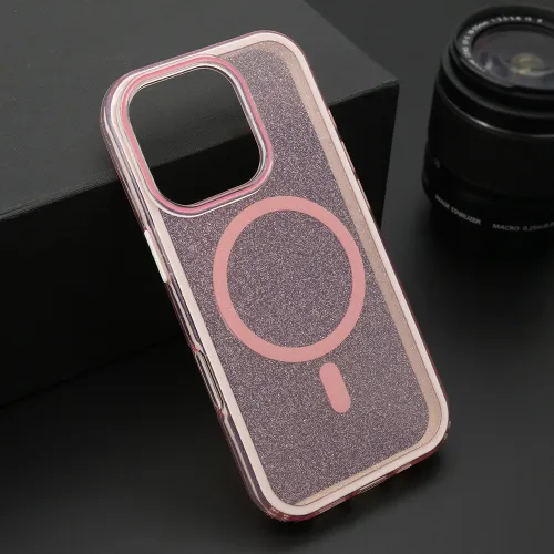Futrola - maska CRYSTAL MagSafe za iPhone 16 Pro (6.3) roze (MS).
