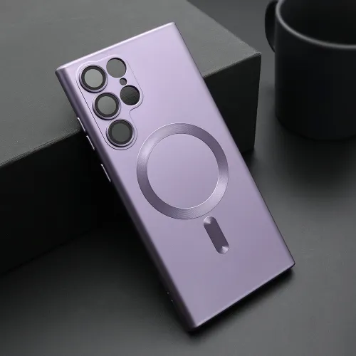 Futrola - maska ELEGANT MAGSAFE za Samsung Galaxy S22 Ultra 5G ljubicasta (MS).