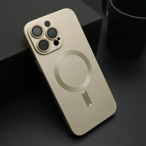 Futrola - maska ELEGANT MAGSAFE za iPhone 14 Pro Max (6.7) zlatna (MS).